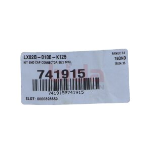 Fanuc LX02B-0100-K125 Kit Endkappe Steckverbinder...