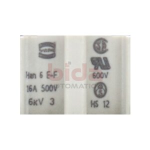 Harting Han 6 E-F Buchseneinsatz Socket insert 500V 16A