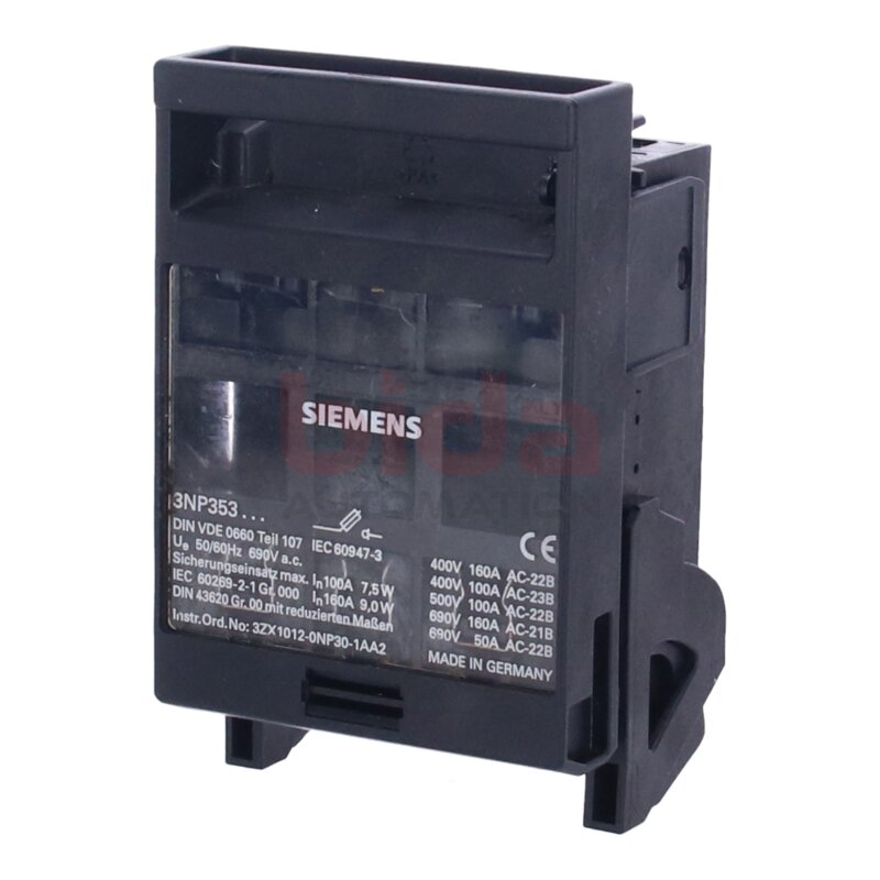 Siemens 3ZX1012-0NP30-1AA2 / 3ZX1 012-0NP30-1AA2 (3NP353) Sicherungslasttrennschalter Fuse switch disconnectors