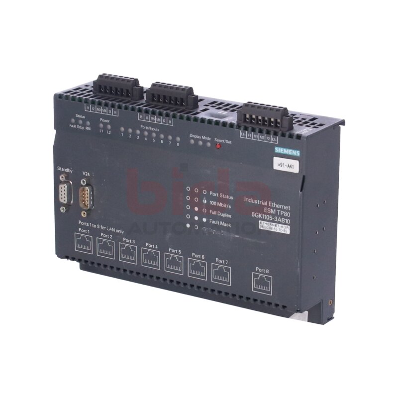 Siemens 6GK1105-3AB10 / 6GK1 105-3AB10 ESM TP80 Elektrisches Schaltmodul Electrical Switch Module