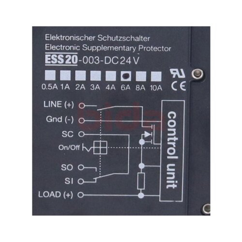 E-T-A ESS20-003-DC24V 6A Elektronischer Schutzschalter Electronic circuit breaker