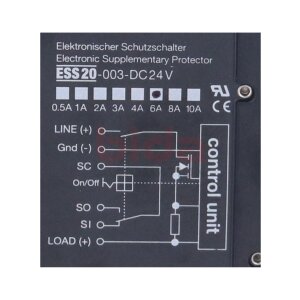 E-T-A ESS20-003-DC24V 6A Elektronischer Schutzschalter...