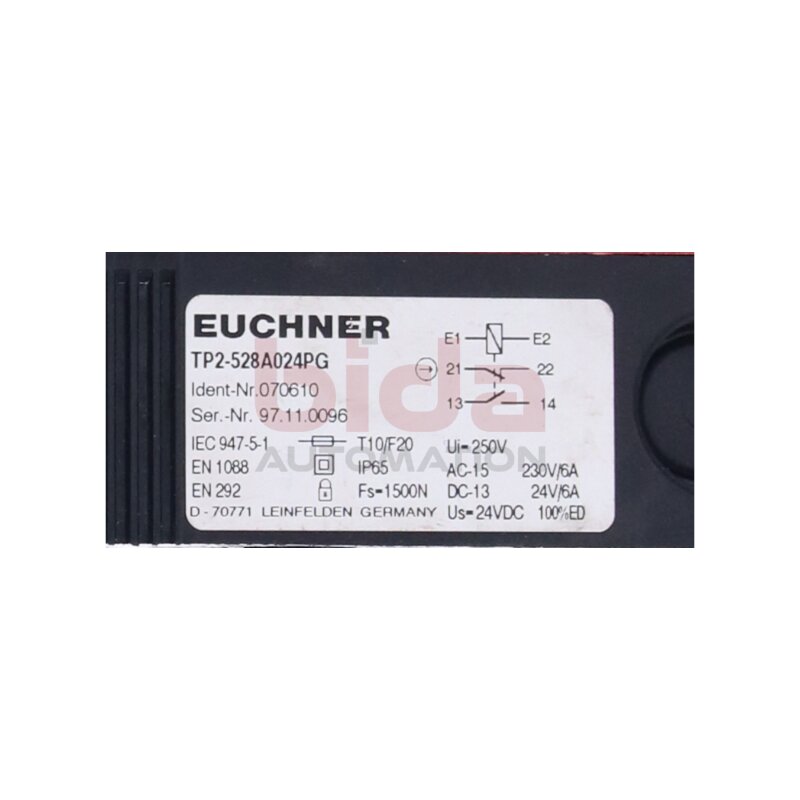 EUCHNER TP2-528A024PG (070610) Sicherheitsschalter Safety switch