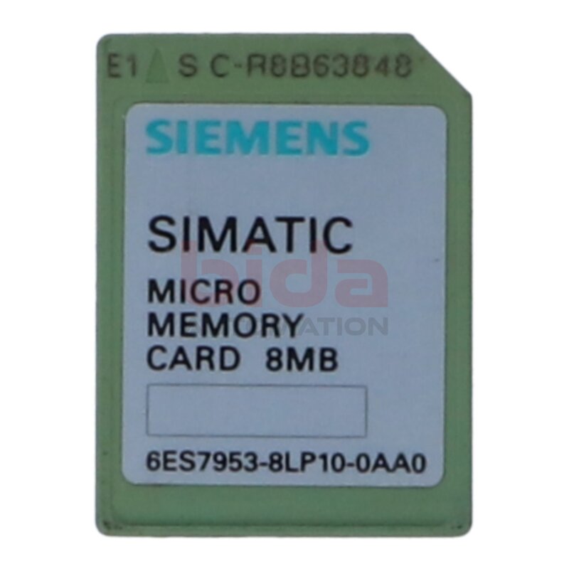 Siemens 6ES7953-8LP10-0AA0 / 6ES7 9538BLP10-0AA0 SIMATIC S7 Micro-Speicherkarte Micro memory card