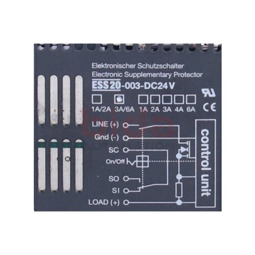 E-T-A ESS20-003-DC24V 6A+3A  Elektronischer Schutzschalter Electronic circuit breaker