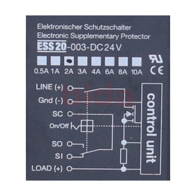 E-T-A ESS20-003-DC24V 2A Elektronischer Schutzschalter Electronic circuit breaker