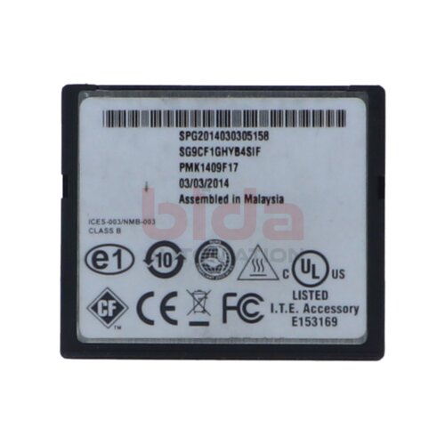 Siemens 6FC5313-5AG00-0AA1 / 6FC5 313-5AG00-0AA1 SINUMERIK CompactFlash Card 1GB