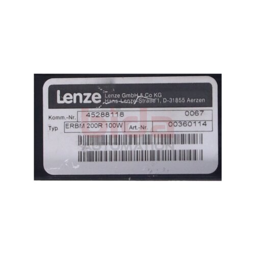 Lenze ERBM 200R 100W Bremswiderstand Brake resistor