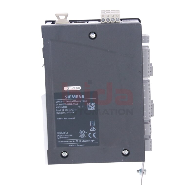 Siemens 6SL3055-0AA00-3BA0 / 6SL3 055-0AA00-3BA0 SINAMICS S120 Terminal Module Cabinet