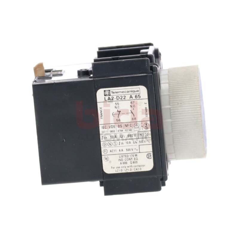 Telemecanique LA2-D22 A 65 Zeitbaustein Time Module 10A 660V