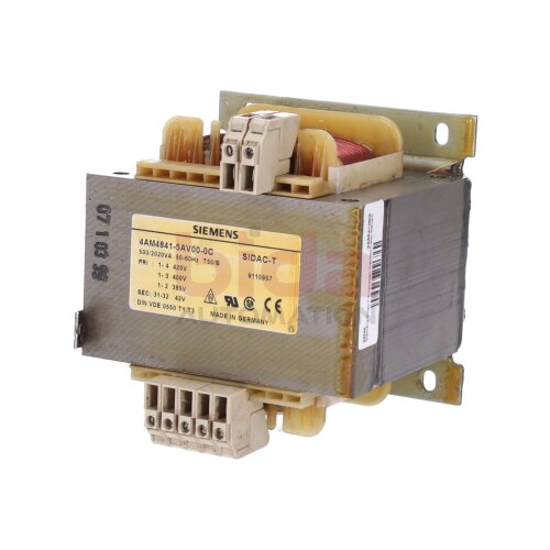 Siemens 4AM4841-5AV00-0C / 4AM4 841-5AV00-0C Einphasen-Transformator Single-phase transformer