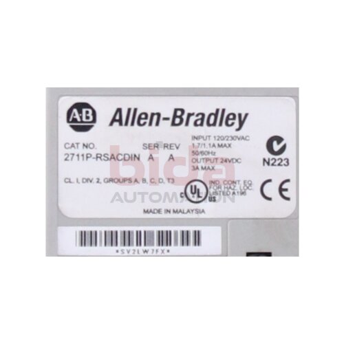 Allen Bradley 2711P-RSACDIN PanelView Plus Power Supply Stromversorgung