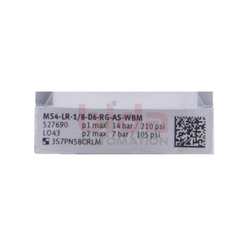 Festo MS4-LR-1/8-D6-RG-AS-WBM  527690 Druckregelventil Pressure regulating valve
