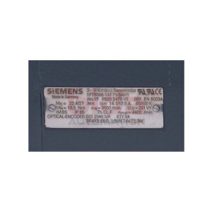 Siemens 1FT6086-1AF71-3AH1 / 1FT6 086-1AF71-3AH1 SIMOTICS...