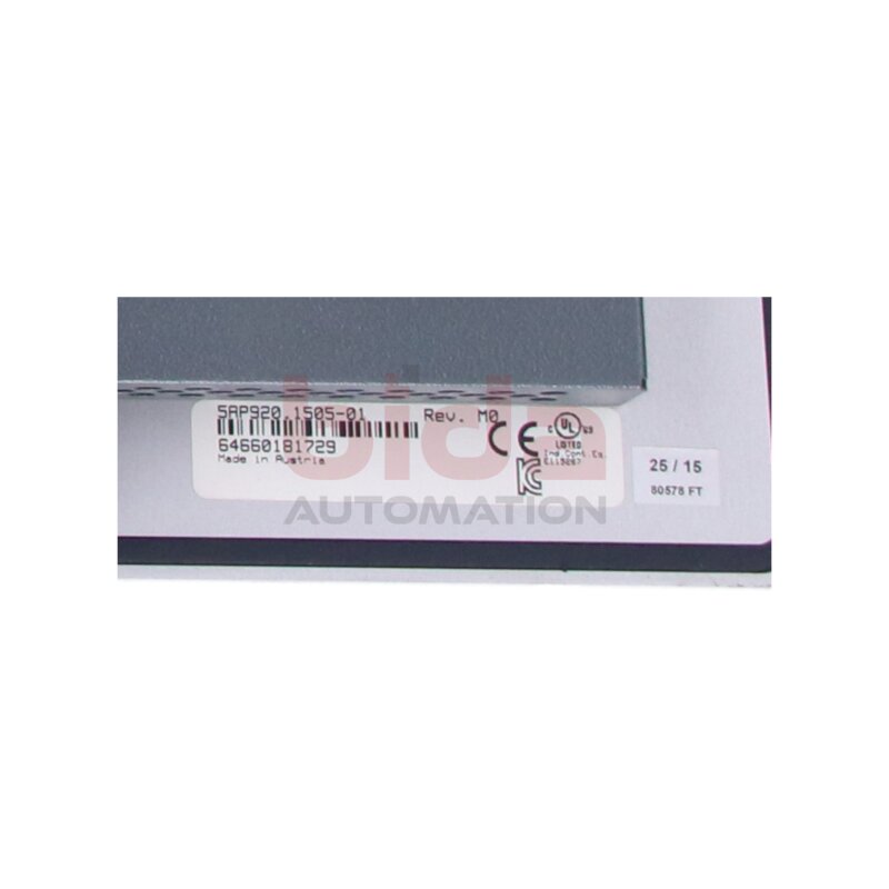 B&amp;R 5AP920.1505-01 Automatisierung Panel Automation Panel