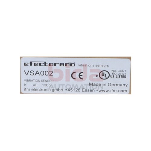 IFM VSA002 Vibrationssensor Vibration Sensor