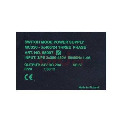 Murr Elektronik MCS20-3X400/24 (85097) Schaltnetzteil Power supply