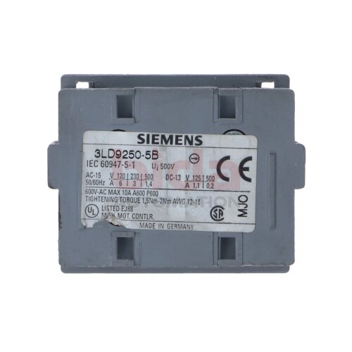 Siemens 3LD9250-5B / 3LD9 250-5B Hilfschalter Auxiliary switch
