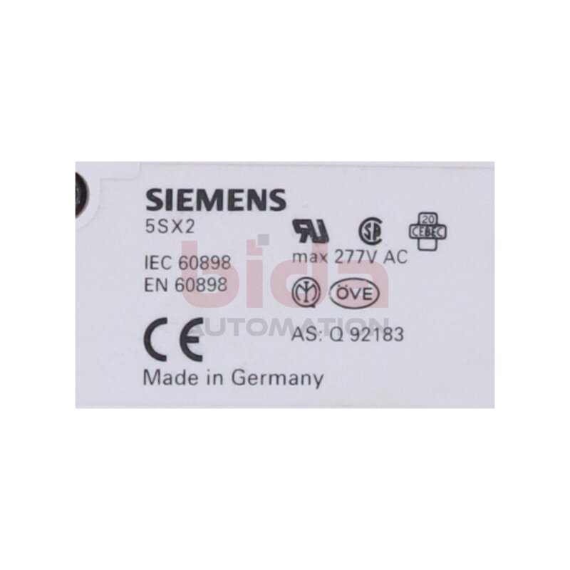 Siemens 5 SX21 C8 / 5SX21 Leistungsschutzschalter Circuit breaker