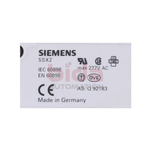 Siemens 5 SX21 C8 / 5SX21 Leistungsschutzschalter Circuit breaker