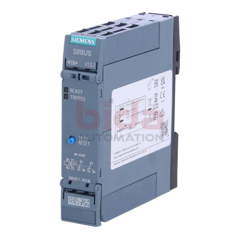 Siemens 3RN2011-2BA30 / 3RN2 011-2BA30 Thermistor-Motorschutzrelais Thermistor Motor Protection Relay