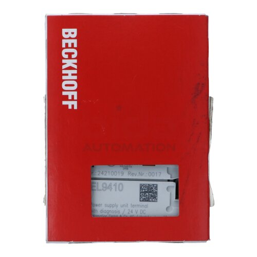 BECKHOFF EL9410 E-Bus-Speiseklemme E-Bus Power Terminal
