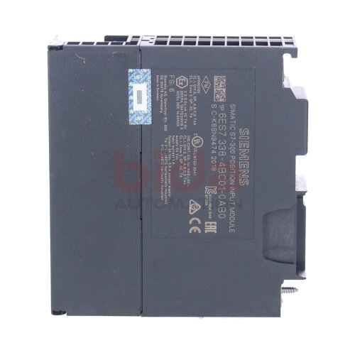 Siemens 6ES7338-4BC01-0AB0 SIMATIC S7-300 Positions-Eingabemodul Position input module