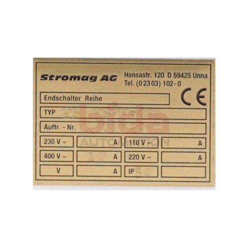 Stromag AG 25 HSPH-481 Endschalter Limit Switch  230V