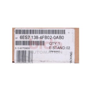 Siemens 6ES7138-4FB02-0AB0 / 6ES7 138-4FB02-0AB0 SIMATIC...