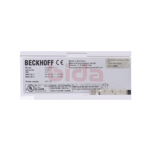 BECKHOFF CX5020-0111 Embedded-PC