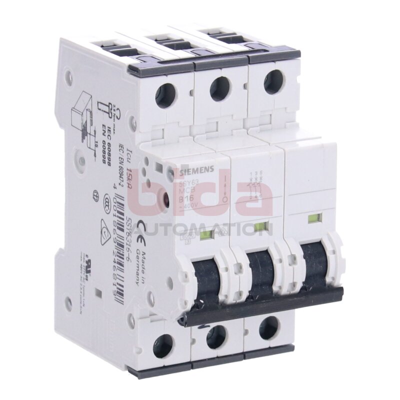 Siemens 5SY63 MCB B16 (5SY6316-6) Leitungsschutzschalter Circuit breaker