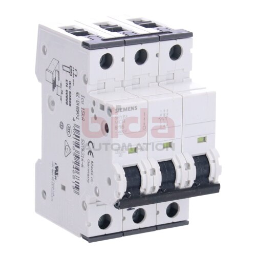 Siemens 5SY63 MCB B16 (5SY6316-6) Leitungsschutzschalter Circuit breaker
