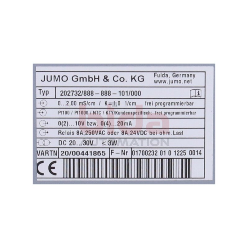 JUMO 202732/888-888-101/000 (ecoTRANS Lf 03) Messumformer Transmitter
