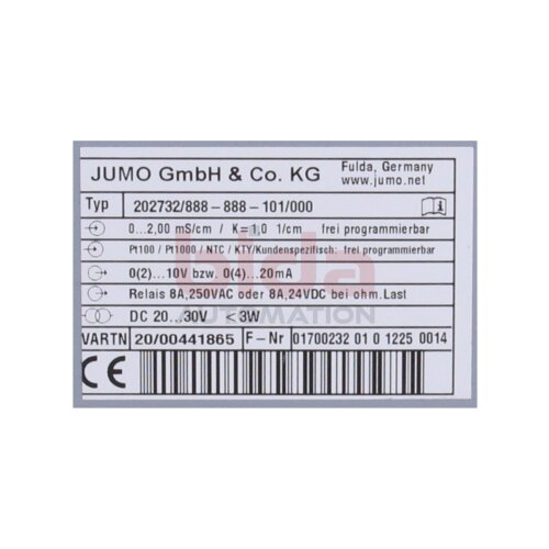 JUMO 202732/888-888-101/000 (ecoTRANS Lf 03) Messumformer Transmitter