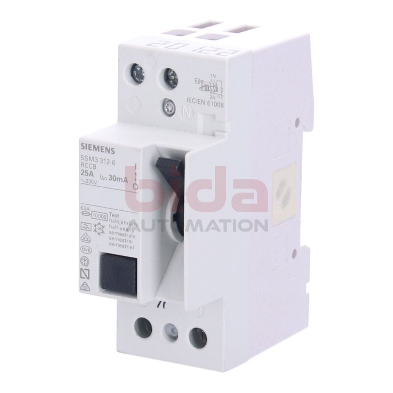 Siemens 5SM3312-6 / 5SM3 312-6 FI-Schutzschalter Residual Current Circuit Breaker