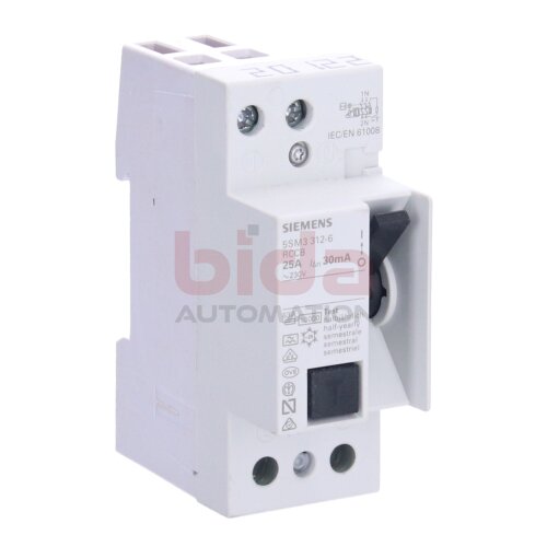 Siemens 5SM3312-6 / 5SM3 312-6 FI-Schutzschalter Residual Current Circuit Breaker