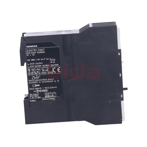 Siemens 3UN2110-0AN7 / 3UN2 110-0AN7 Kaltleiter-Ausloesegeraet PTC Thermistor Trigger Device