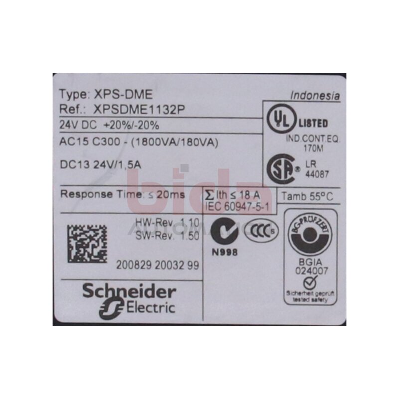 Schneider XPS-DME (XPSDME1132P) Sicherheitsrelais Safety Relay