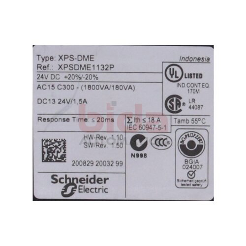 Schneider XPS-DME (XPSDME1132P) Sicherheitsrelais Safety Relay