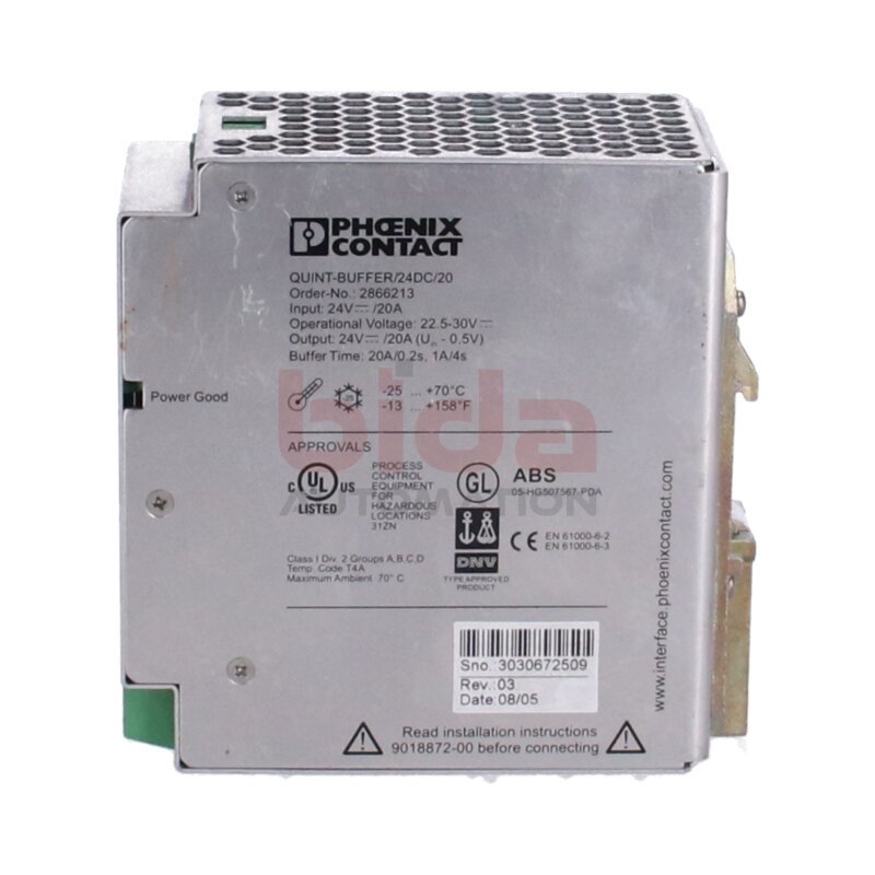 Phoenix Contact QUINT-BUFFER/24DC/20 (2866213) Puffermodul Buffer module