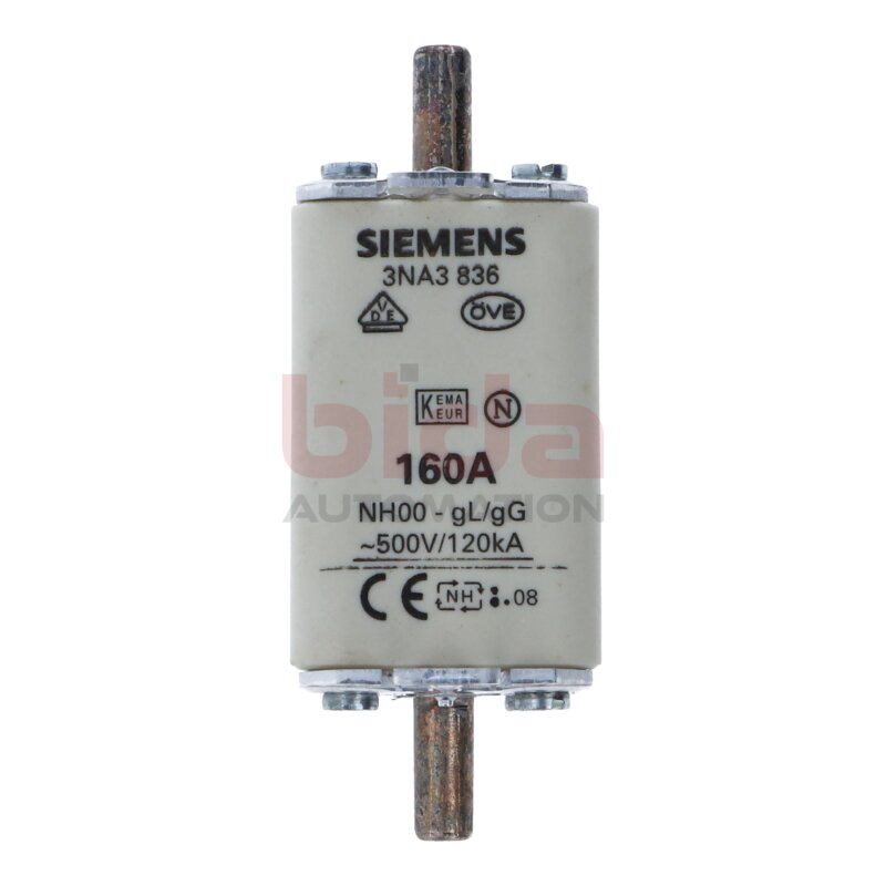 Siemens 3NA3 836 / 3NA3836 Sicherungseinsatz Fuse insert