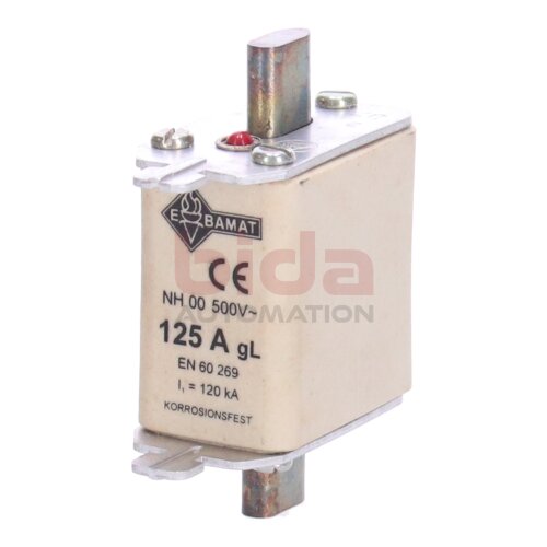 EBAMAT NH 00 125A NH-Sicherungseinsatz NH fuse link
