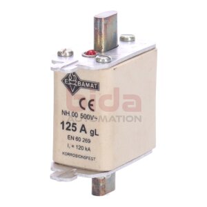 EBAMAT NH 00 125A NH-Sicherungseinsatz NH fuse link