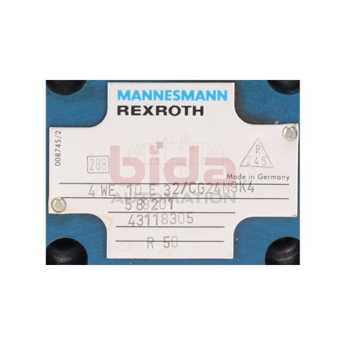 Mannesmann Rexroth 4WE 10 E32/CG24N9K4 Wegeventil Directional Valve