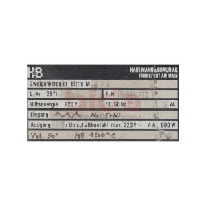 Hartmann&Braun AG 3571-275 Dreipunktregler...