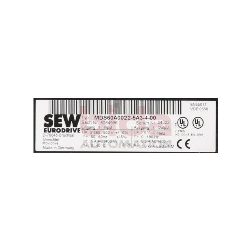 SEW MDS60A0022-5A3-4-00 Frequenzumrichter Frequency Converter 3x380-500V