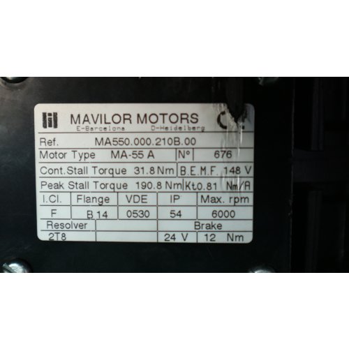 Mavilor Motors MA550.000.210B.00 MA-55A Servomotor Motor Elektromotor Infranor