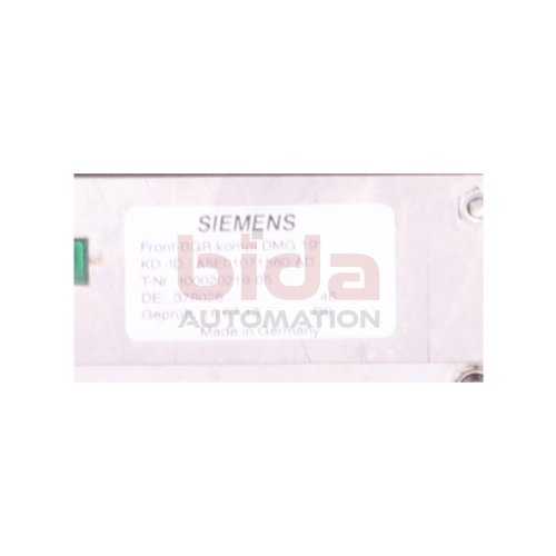 Siemens A5E01071560-AD Bedientafelfront Control Panel Front