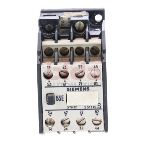 Siemens 3TH82 53-0A Hilfssch&uuml;tz Auxiliary Contactor 660V 2A