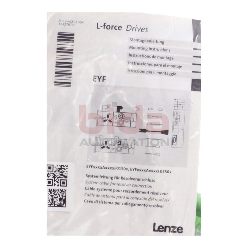 Lenze EDKYFAXF01-S0X (13427673) Systemleitung f&uuml;r Resolveranschluss System cable for resolver connection
